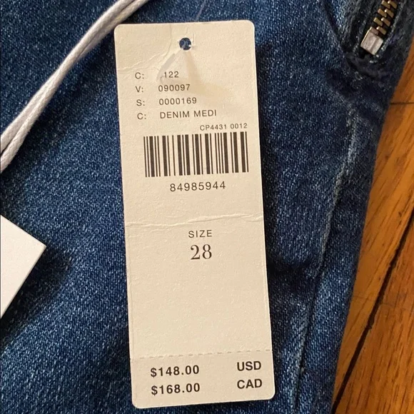 Pilcro NWT A-Line Trapeze High-Rise Wide-Leg Jeans Size 28 Anthropolgie - Picture 3 of 16